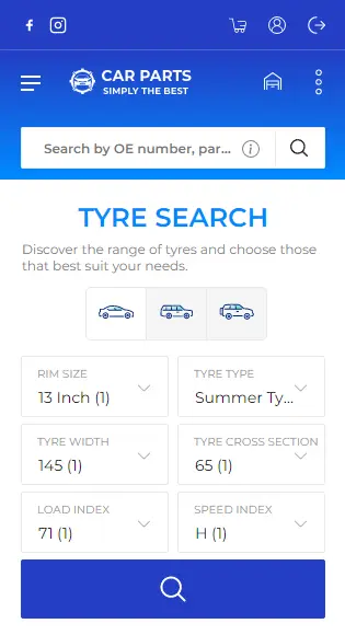 Tyre search